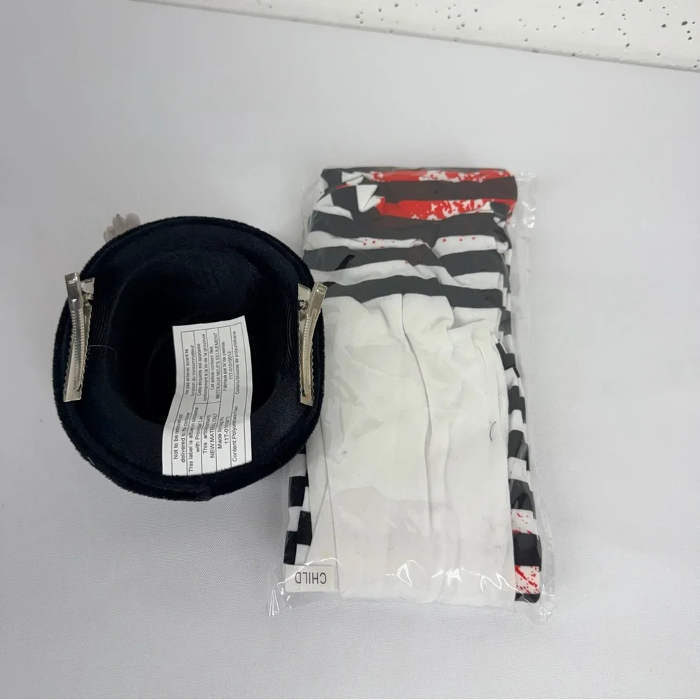 Spirit Kids Size XL 14-16 Killer Clown Cosplay Halloween Costume - Picture 12 of 15